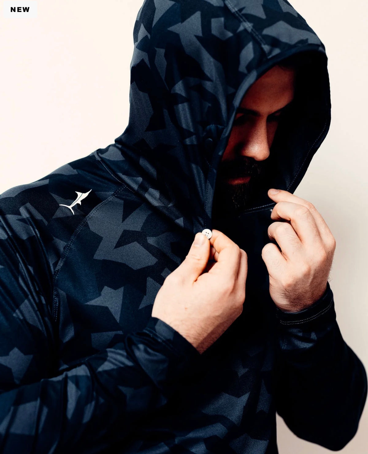 Billfish TUNA SILHOUETTE HOODED LONG SLEEVE