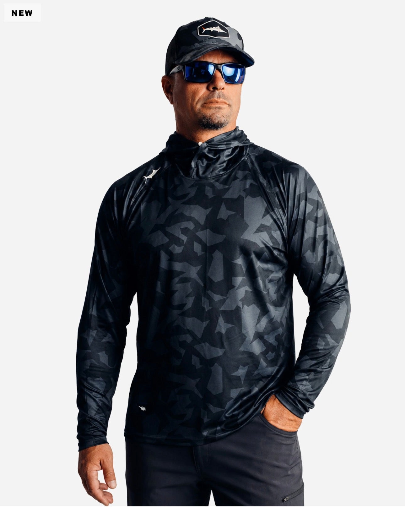 Billfish TUNA SILHOUETTE HOODED LONG SLEEVE
